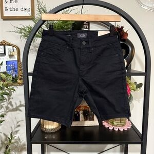 NYDJ Black High Waist Shorts Classic Chino Style size 2 petite